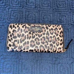Kate Spade animal print wallet